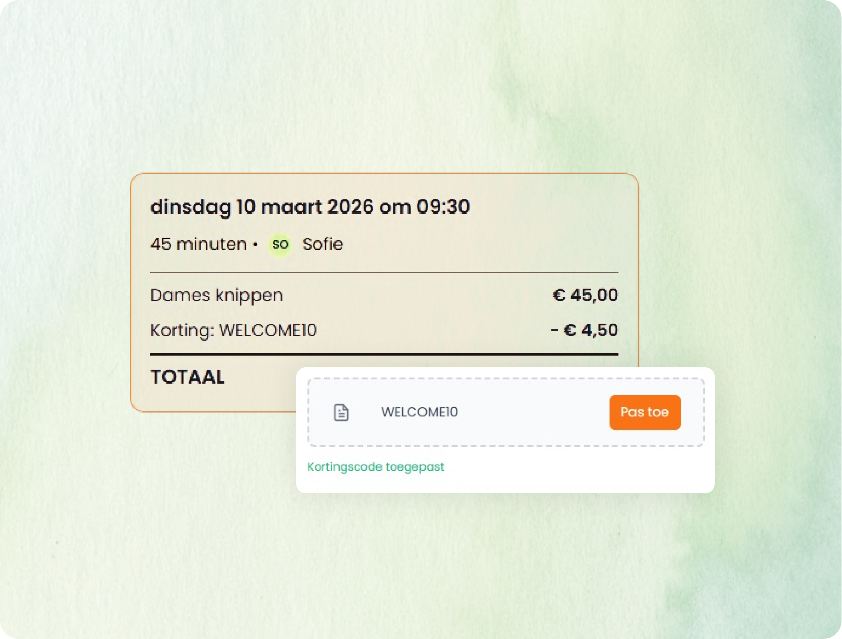 Kortingscodes en promoties